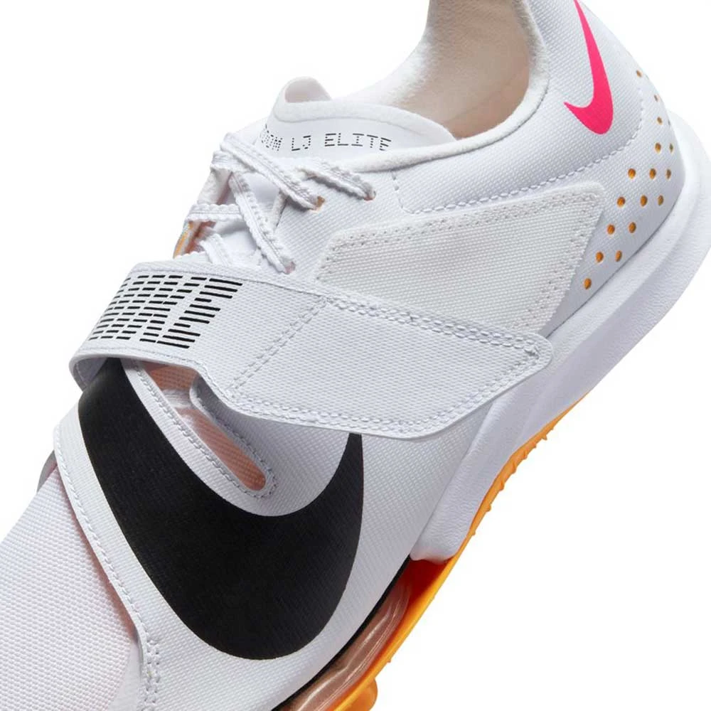 Unisex Nike Air Zoom Long Jump Elite Track Spike - White/Black/Laser Orange - Regular (D) - Image 9