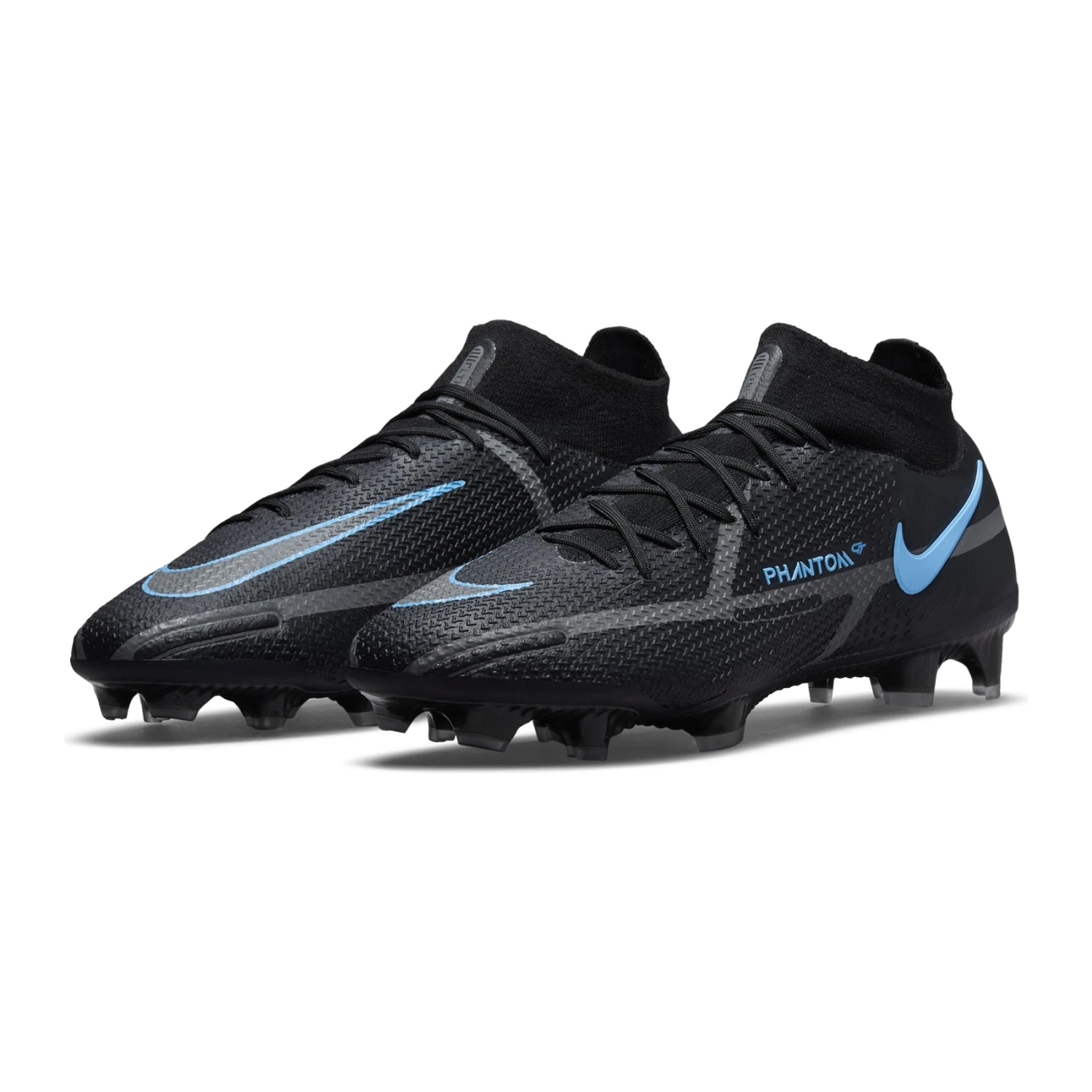 Nike Unisex Phantom GT2 Elite FG Soccer Shoe - Black/Black/Iron Grey - Image 4