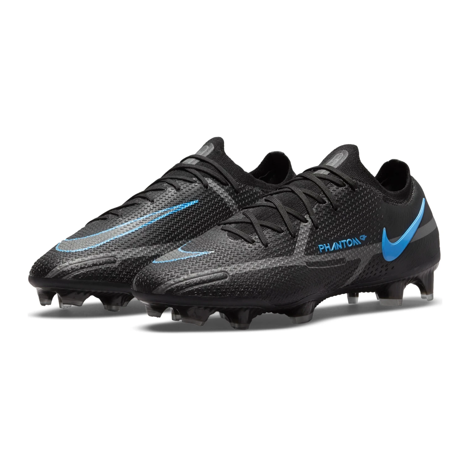 Nike Unisex Phantom GT2 Elite FG Soccer Shoe - Black/Black/Iron Grey - Image 4