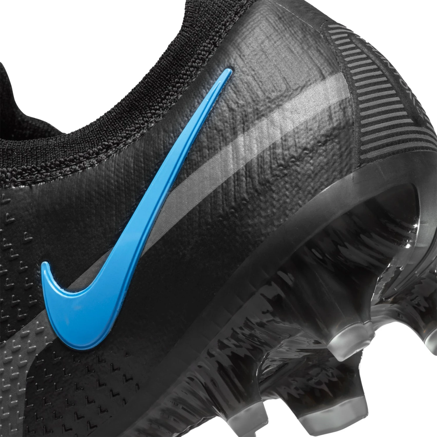 Nike Unisex Phantom GT2 Elite FG Soccer Shoe - Black/Black/Iron Grey - Image 9