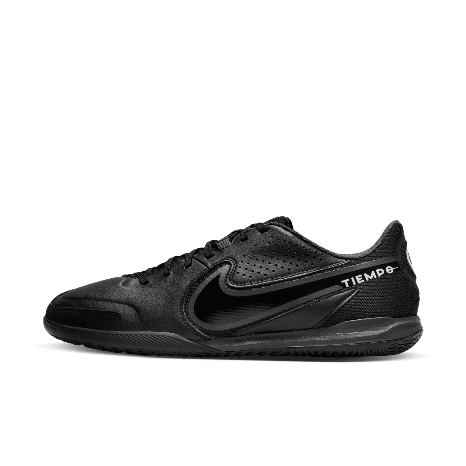 Nike Unisex Tiempo Legend 9 Academy IC Soccer Shoe - Black/Dark Smoke - Regular (D) - Image 2