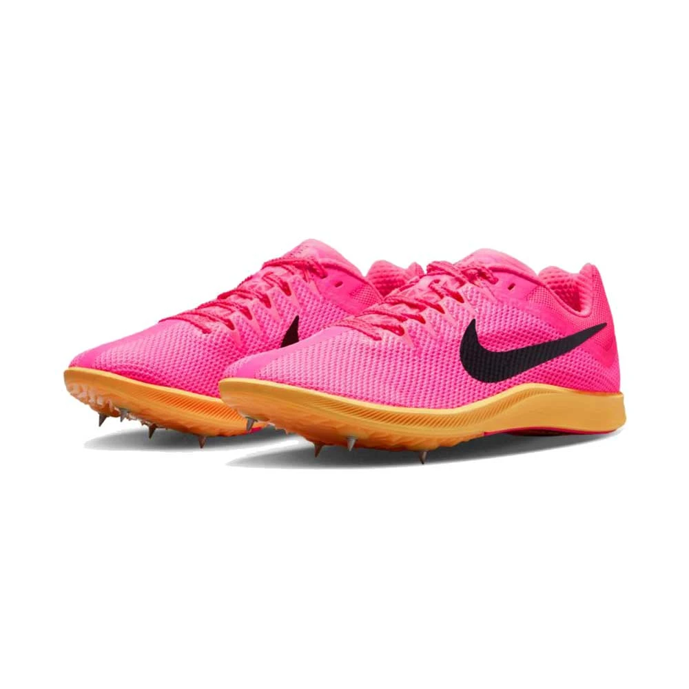 Unisex Nike Zoom Rival Track And Field Distance Spikes- Hyper Pink/Black/Laser Orange - Regular (D) - Image 2