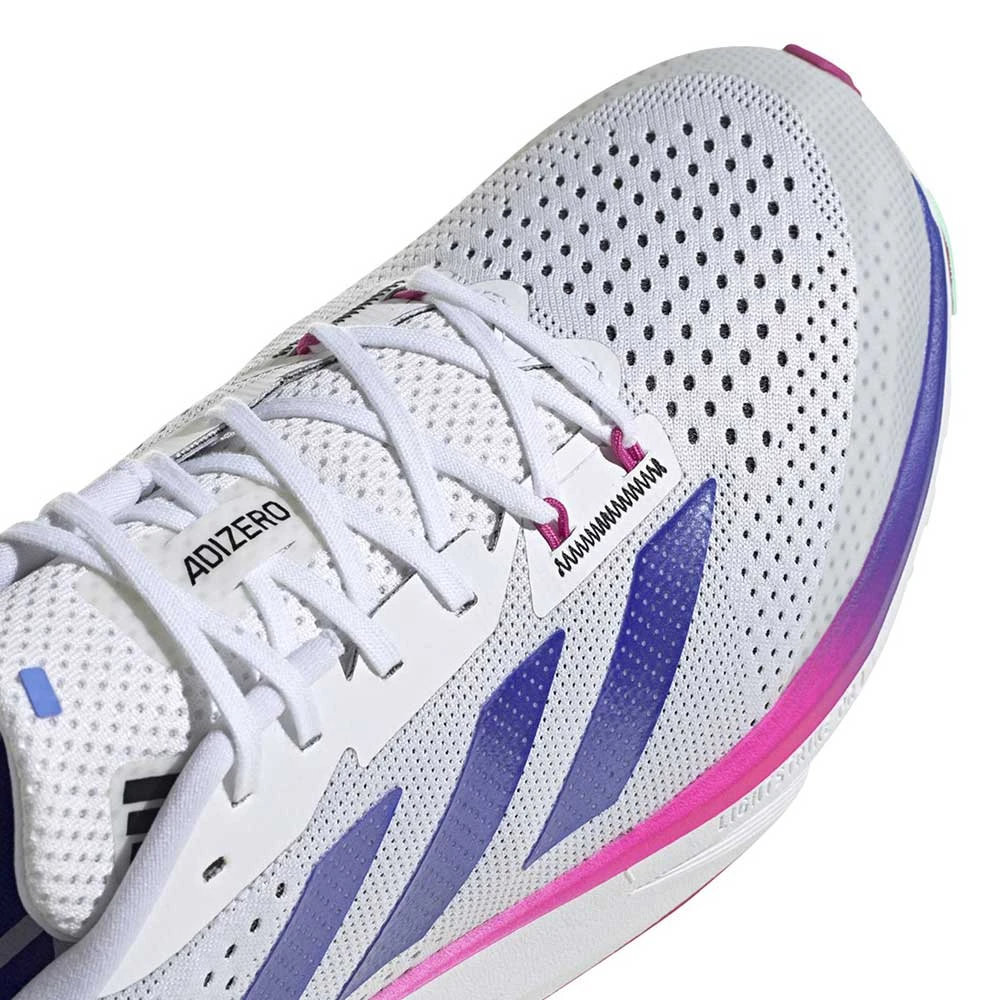 ADIDAS Men's ADIZERO SL Running Shoe - Ftwr White/Lucid Blue/Lucid Fuchsia - Regular (D) - Image 2