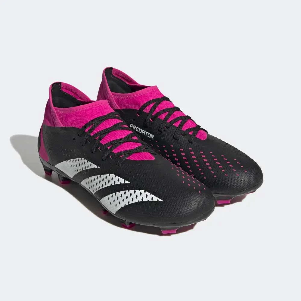 ADIDAS Unisex Predator Accuracy .3 FG Soccer Shoe - Core Black/Ftwr White/Team Shock Pink 2 - Regular (D) - Image 6