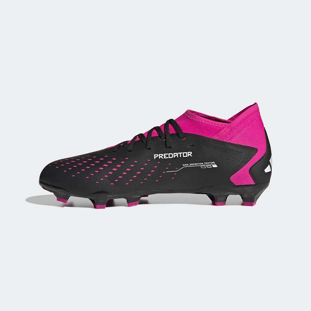 ADIDAS Unisex Predator Accuracy .3 FG Soccer Shoe - Core Black/Ftwr White/Team Shock Pink 2 - Regular (D) - Image 2