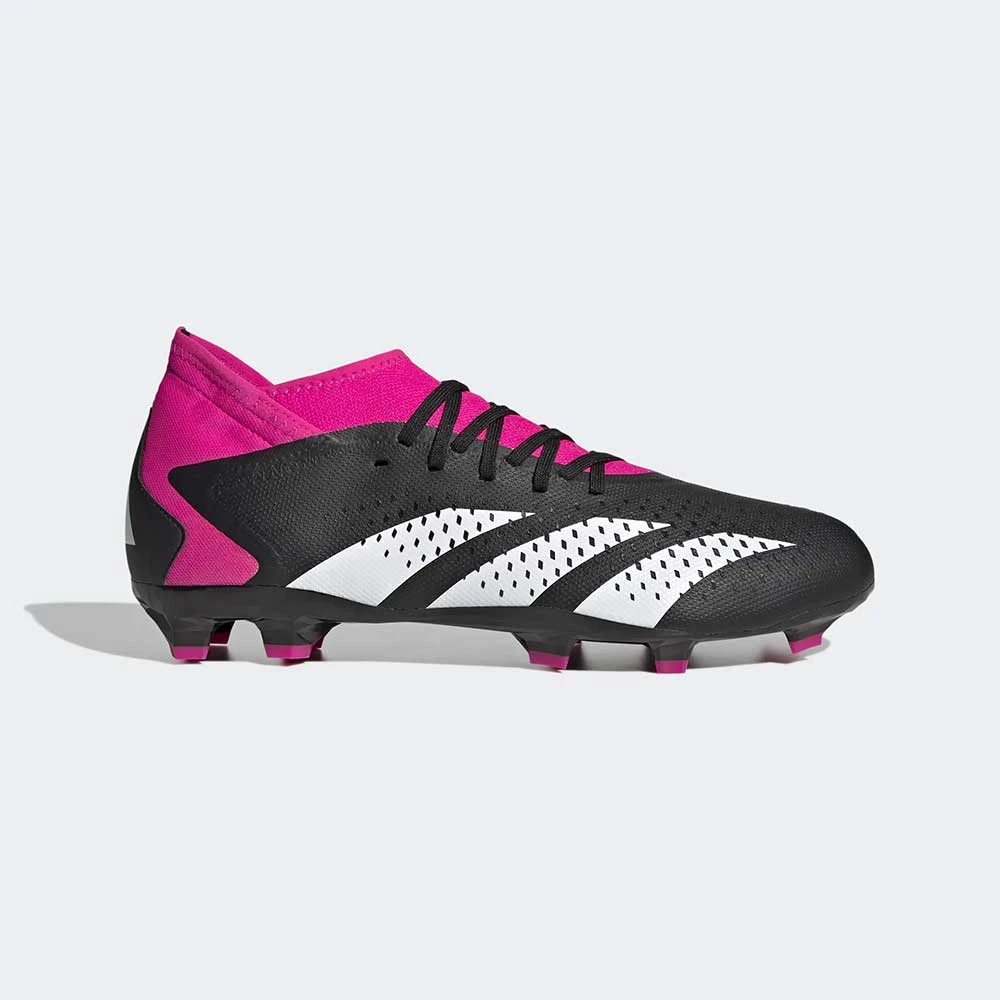 ADIDAS Unisex Predator Accuracy .3 FG Soccer Shoe - Core Black/Ftwr White/Team Shock Pink 2 - Regular (D)