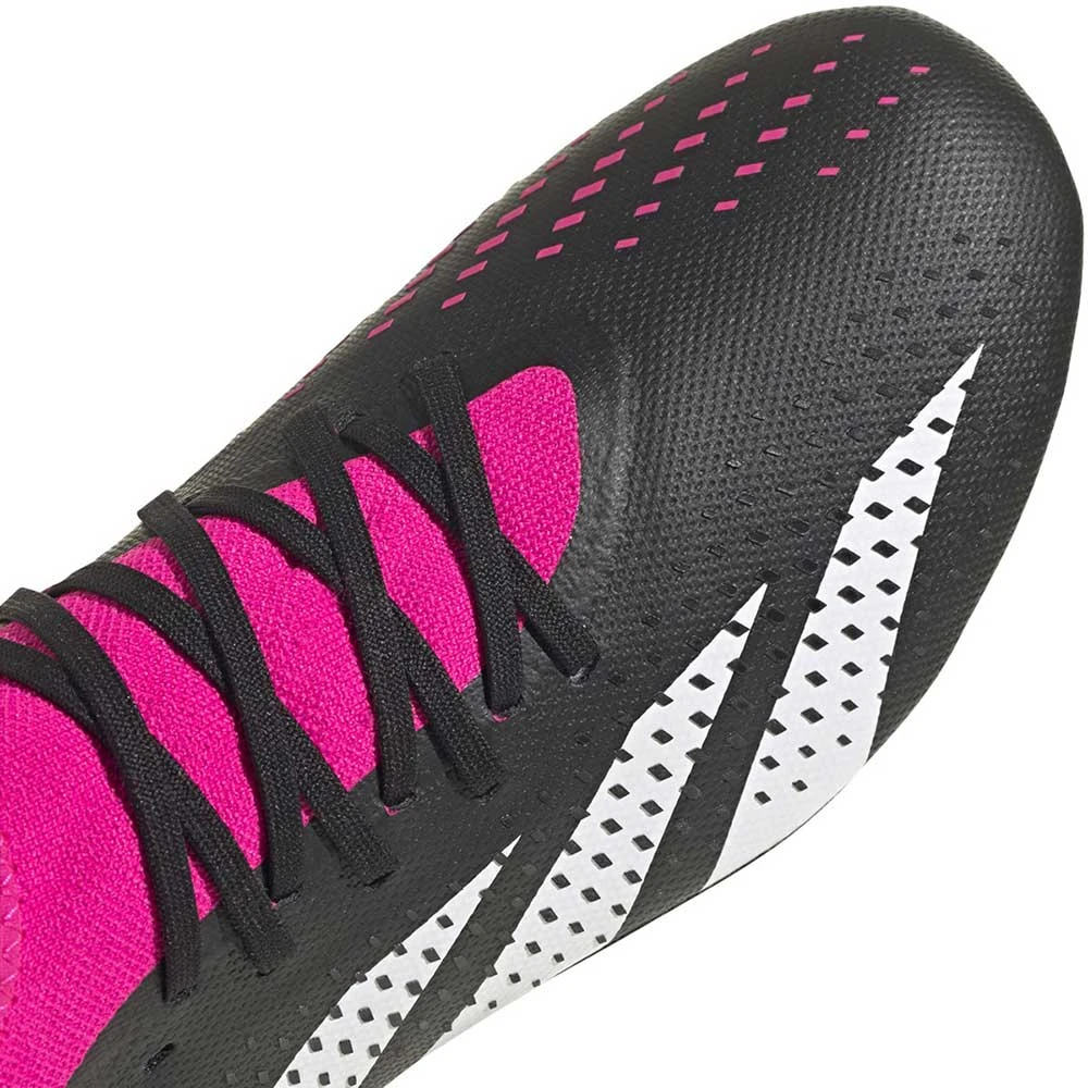 ADIDAS Unisex Predator Accuracy .3 FG Soccer Shoe - Core Black/Ftwr White/Team Shock Pink 2 - Regular (D) - Image 4