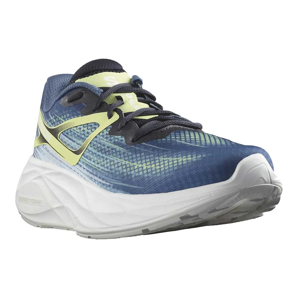 Salomon Men's Aero Blaze Running Shoe- Blue Ashes/Sunny Lime/Dark Sapphire- Regular (D) - Image 2