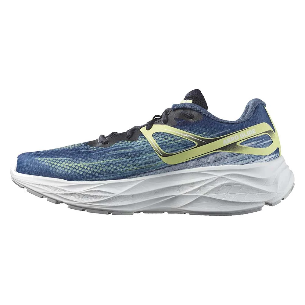 Salomon Men's Aero Blaze Running Shoe- Blue Ashes/Sunny Lime/Dark Sapphire- Regular (D) - Image 3