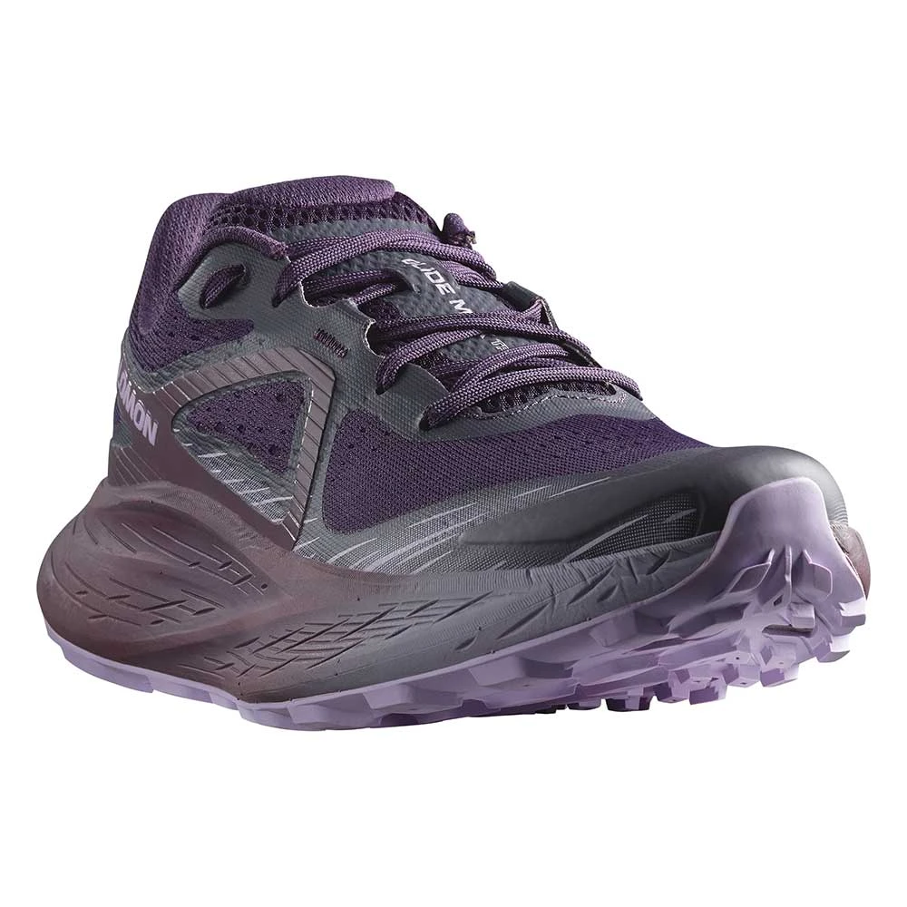 Salomon Women's Glide Max TR Trail Running Shoe - Nightshade/Moonscape/Orchid Bloom - Regular (B) - Image 2