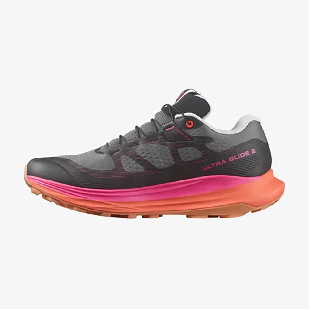 Salomon Women's Ultra Glide 2 Trail Running Shoe - Plum Kitten/Black/Pink Glo - Regular (B) - Image 2