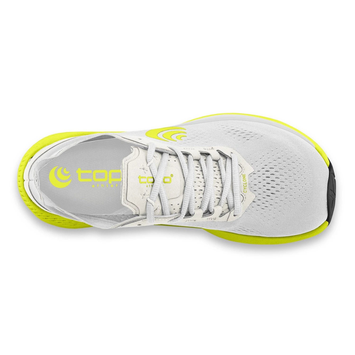 Topo Athletic Men's Cyclone Running Shoe - White/Lime - Regular (D) - Image 6