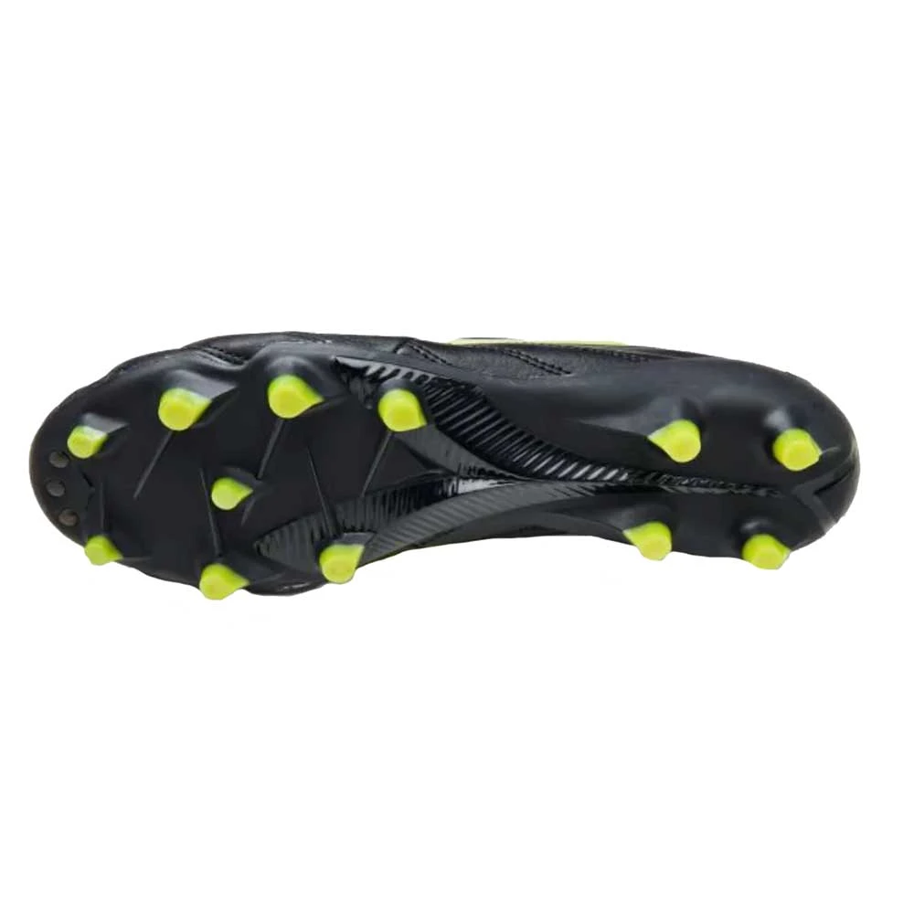 Diadora Men's Brasil Elite 2 LT FG Soccer Shoe - Black/Fluo Yellow - Image 3