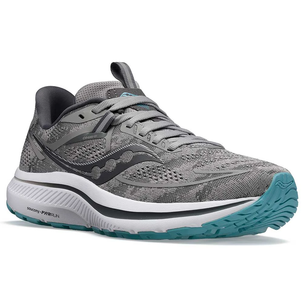 Saucony Women's Omni 21 Running Shoe- Alloy/Rainfall- Regular (B) - Image 2