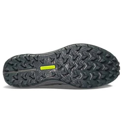 Saucony Men's Peregrine 12 Trail Running Shoe - Black/Charcoal - Regular (D) - Image 4