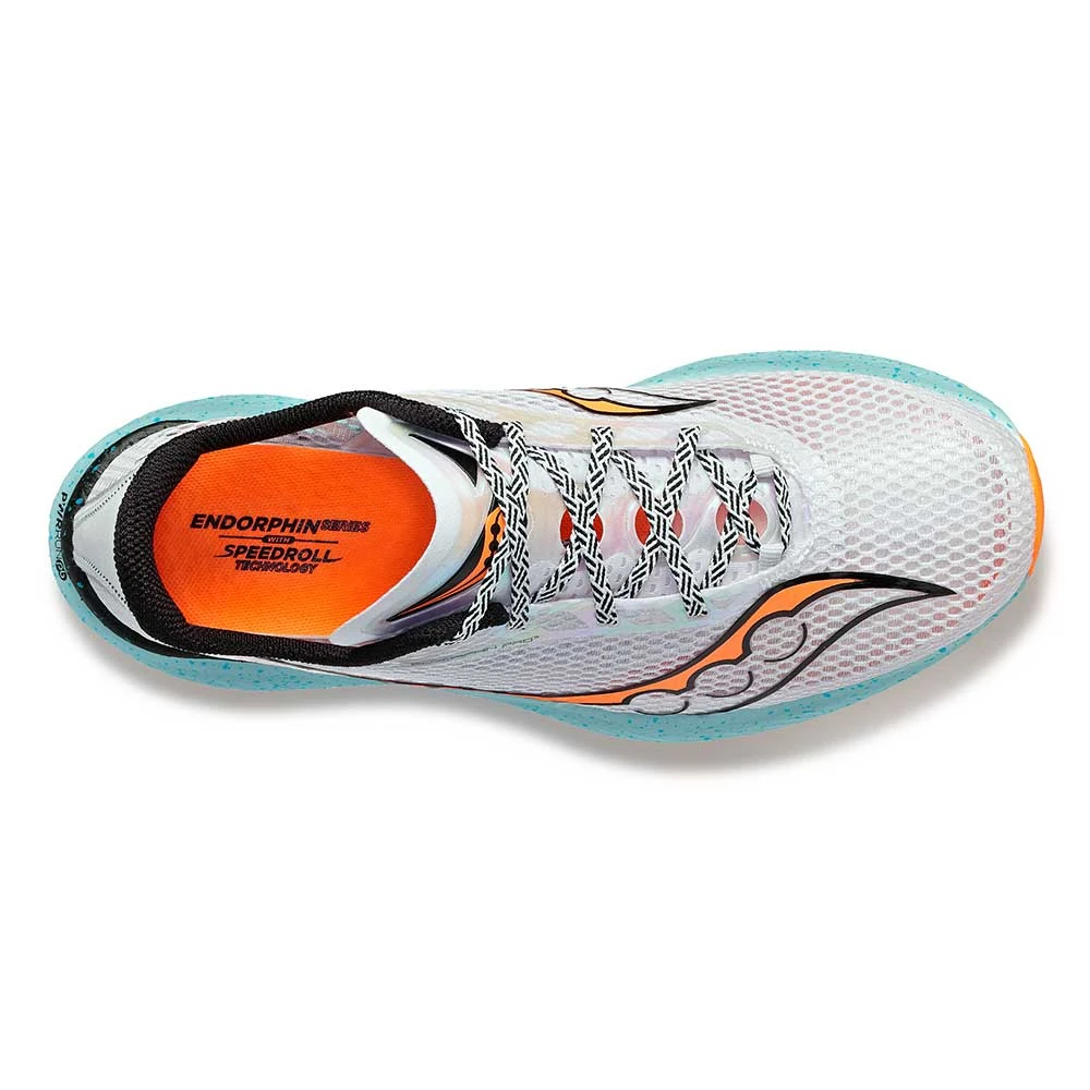 Saucony Men's Endorphin Pro 3 Racing Shoe- Fog/ViZiOrange- Regular (D) - Image 4