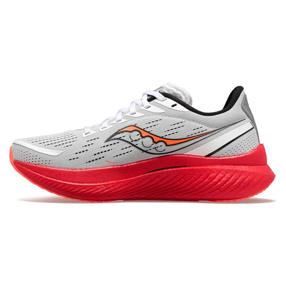 Saucony Men's Endorphin Speed 3 Running Shoe- White/Black/Vizi- Regular (D) - Image 2