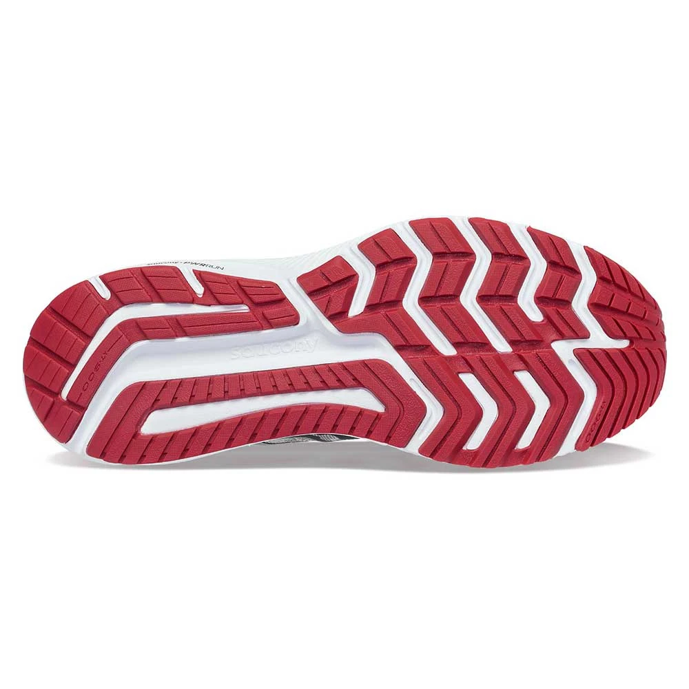 Saucony Men's Omni 21 Running Shoe - Alloy/Garnet- Wide (2E) - Image 5