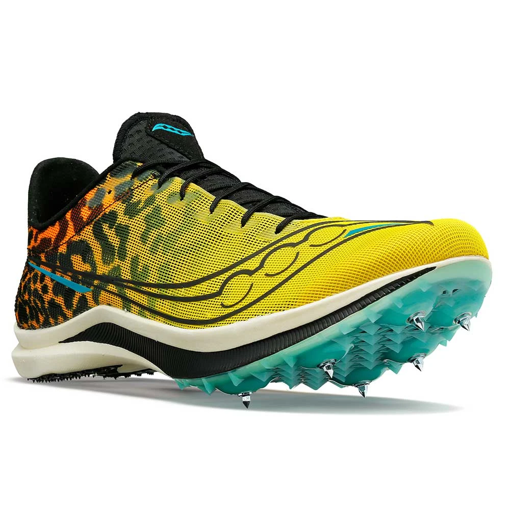 Saucony Men's Endorphin Cheetah Track Spike - Black/ViZi - Regular (D) - Image 2