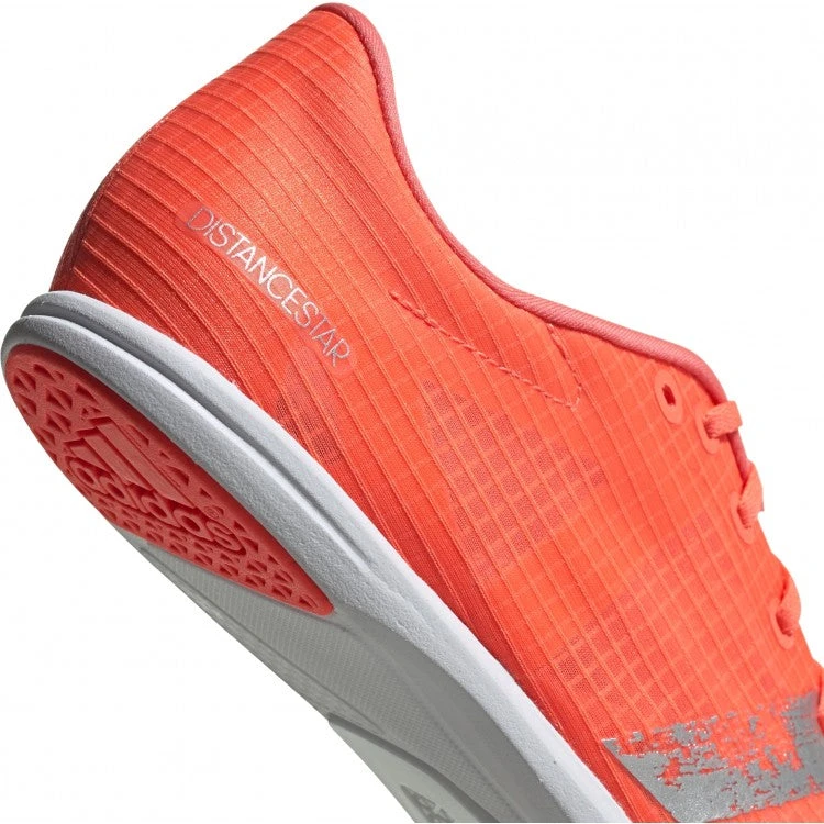 ADIDAS Women's Distancestar Track Spike - Signal Coral/Silver/White- Regular (B) - Image 6