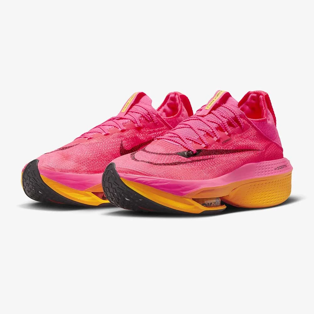 Men's Nike Alphafly 2 Running Shoes - Hyper Pink/Black/Laser Orange- Regular (D) - Image 3