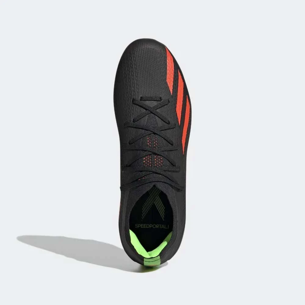 ADIDAS Youth JR X SpeedPortal 1 FG Soccer Shoe - Core Black/Solar Red/Solar Green - Image 6