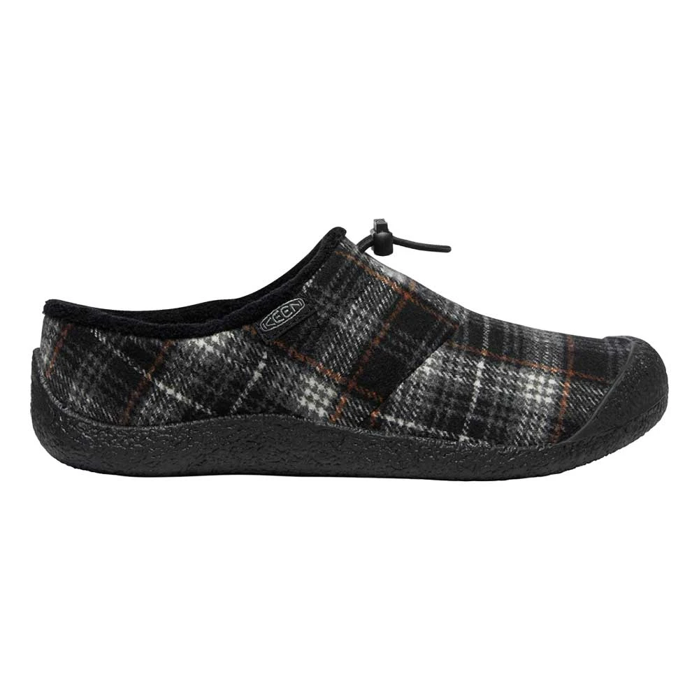 Keen Women's Howser III Slide Shoe - Black Plaid/Steel Grey - Regular (B)