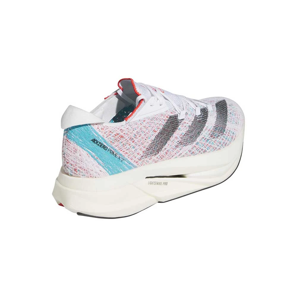 ADIDAS Men's Adizero Prime X 2 Strung Running Shoe - FTWR White/Core Black/Lucid Cyan - Regular (D) - Image 4