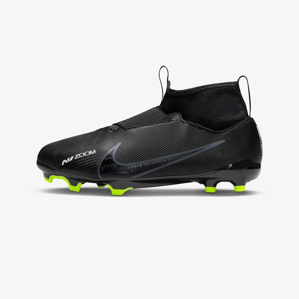 Nike Youth Zoom Mercurial Superfly 9 Academy FG Soccer Shoe/MG - Black/Dk Smoke - Image 3