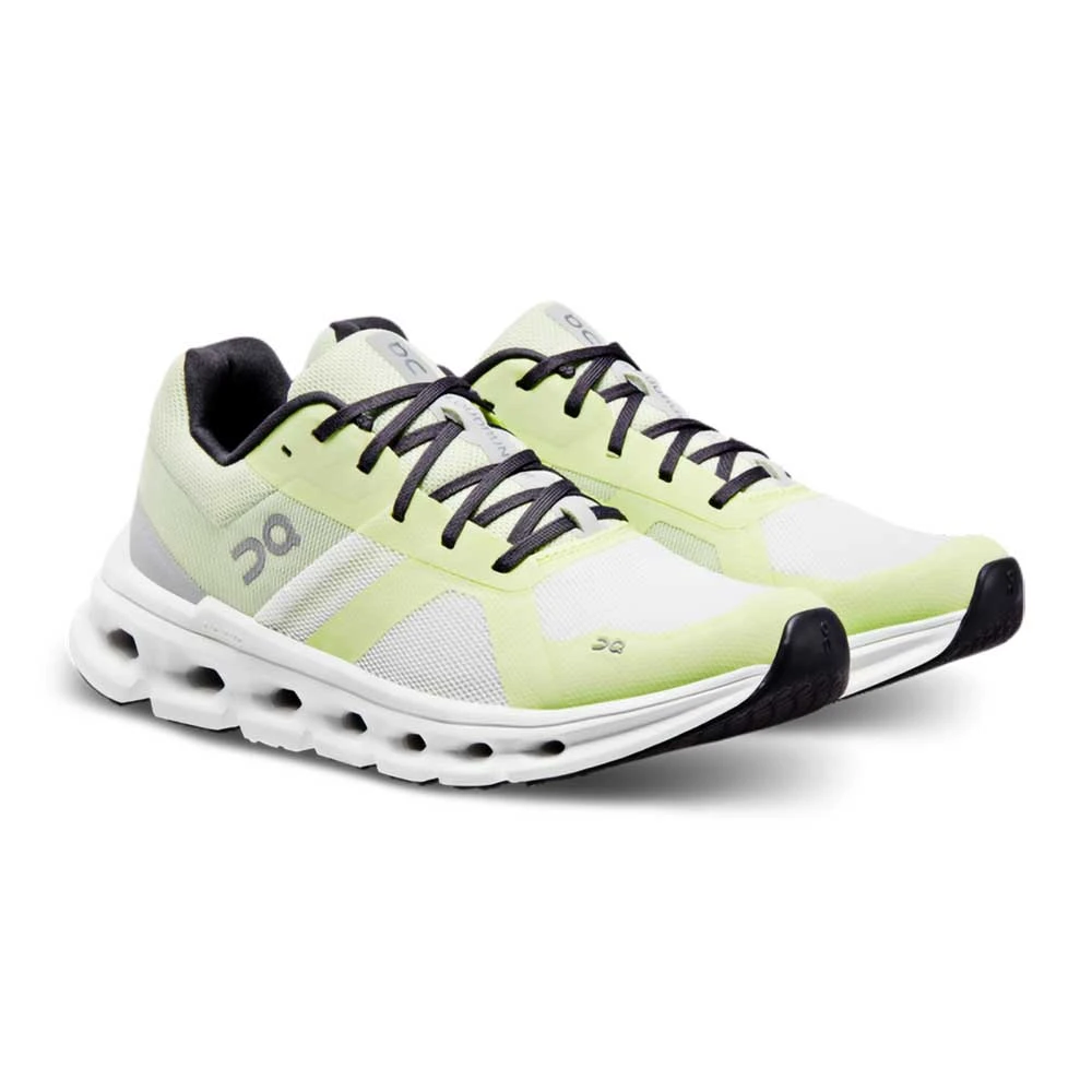 On Running Women's Cloudrunner Running Shoe- White/Seedling- Regular (B) - Image 3