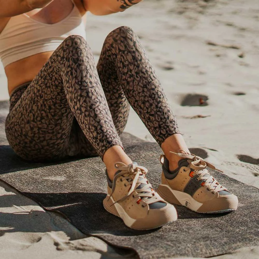 Women's X-SCAPE NBK Low Sneaker - Beige/Grey Brown - Regular (B) - Image 8